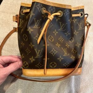 Louis Vuitton Mini Noe with Louis Vuitton strap